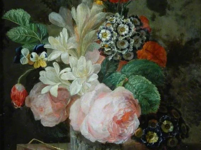 1786-Moïse Jacobber - Vaso con fiori - Bowes Museum